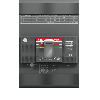ABB MCCB 200A 3P Adjustable 36Ka [Xt]