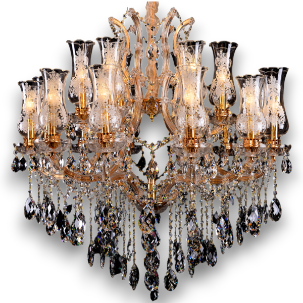Chandelier Gd+ Clear Crystal 2019/12+6+1