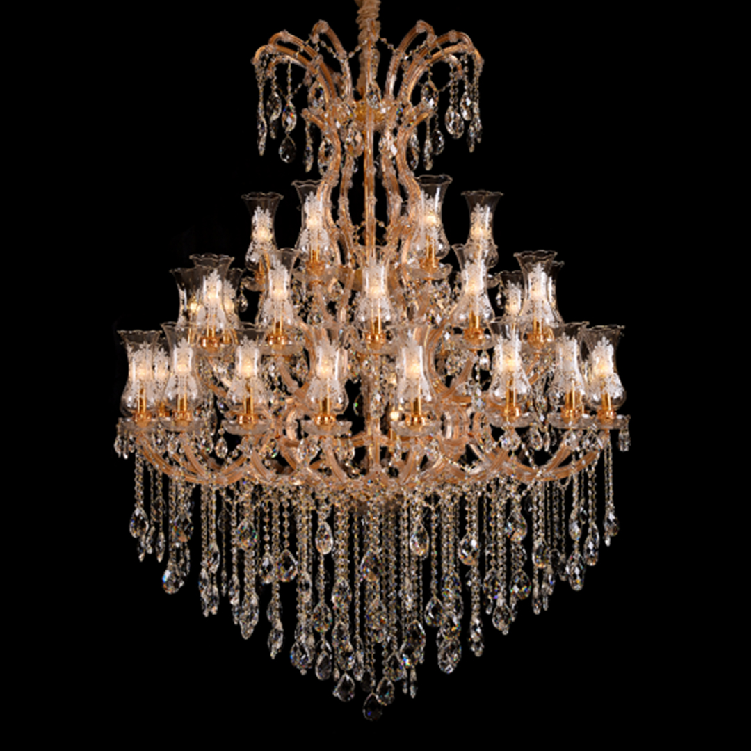 Chandelier Gd+ Clear Crystal 2019/18+12+6+3