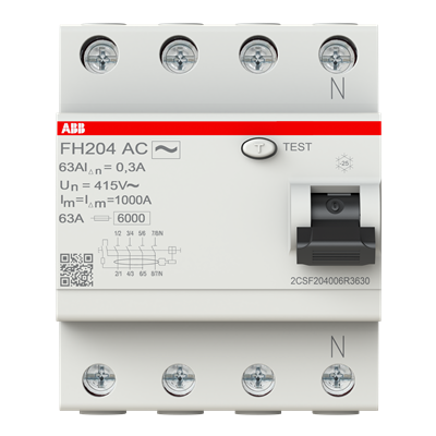 ABB RCCB 4Pole RCCB, 63A/300Ma