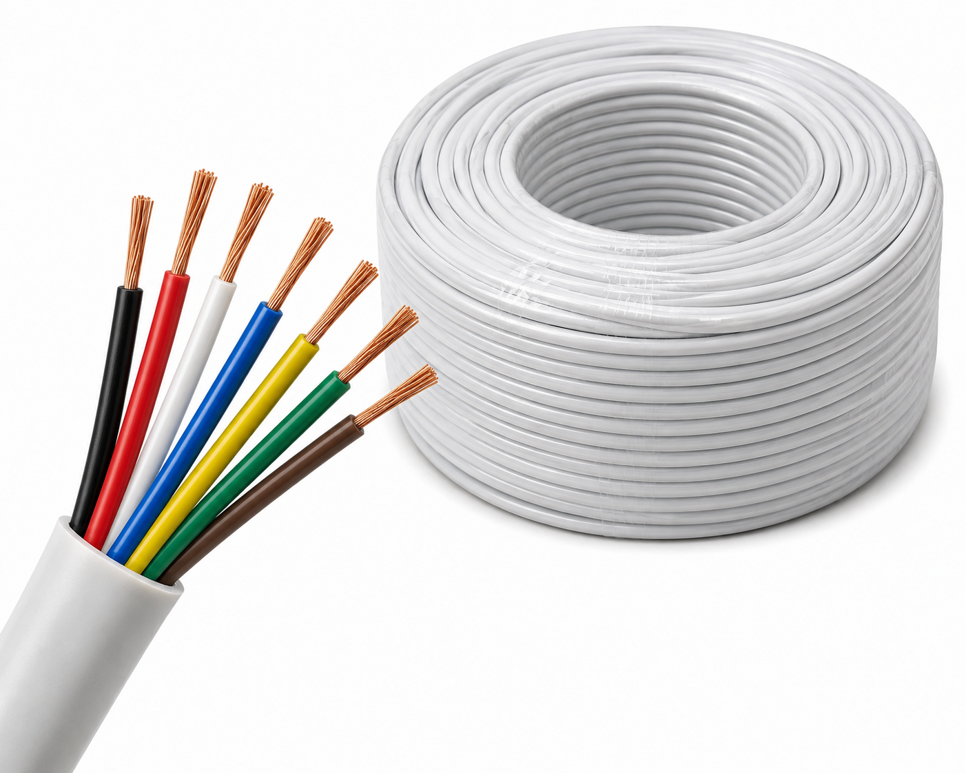 Alarm Cable 8C X 24Awg 7/0.21 Tcca Stranded 100Mtr