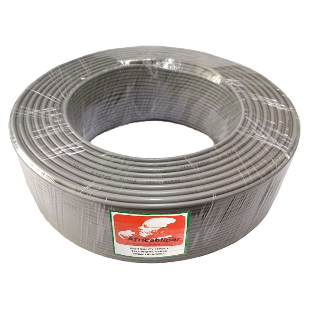 Telephone Cable Grey 2Pairs In-Door