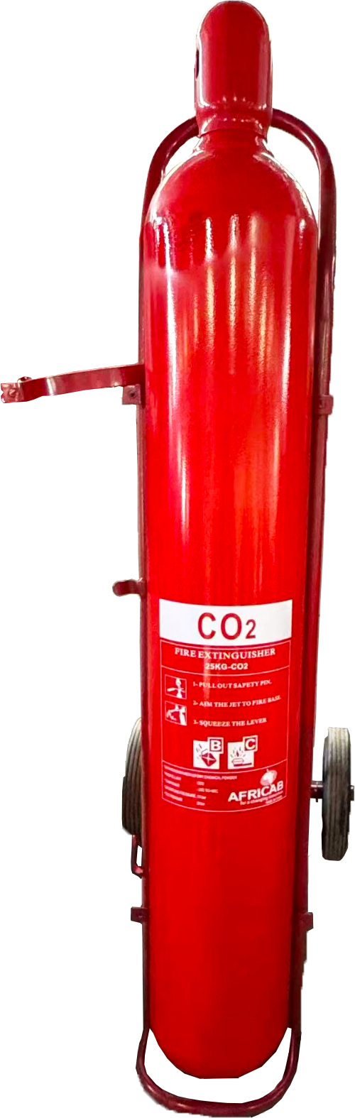 Fire Extinguisher Trolley Type 25Kg Co2