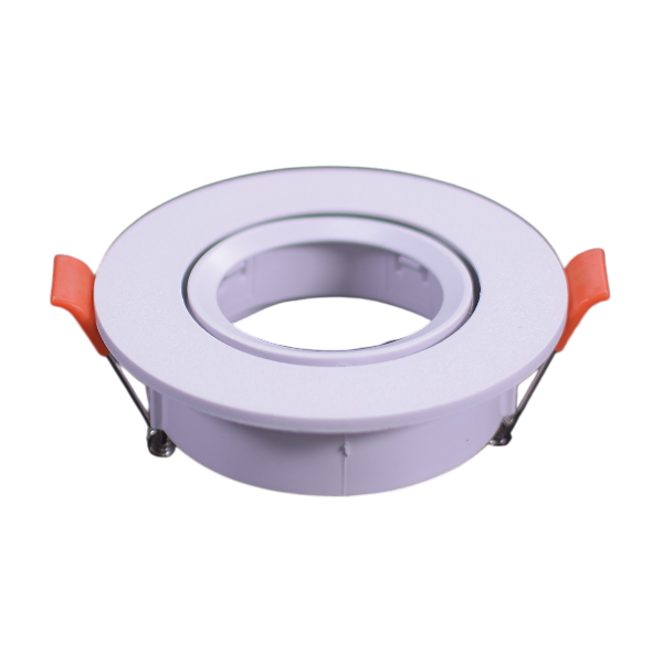 GU10 Adjustable Round Downlight White lamp holder