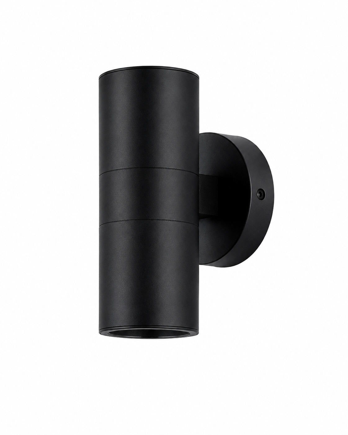 LED Wall Light Up & Down 2×GU10 Black Aluminium