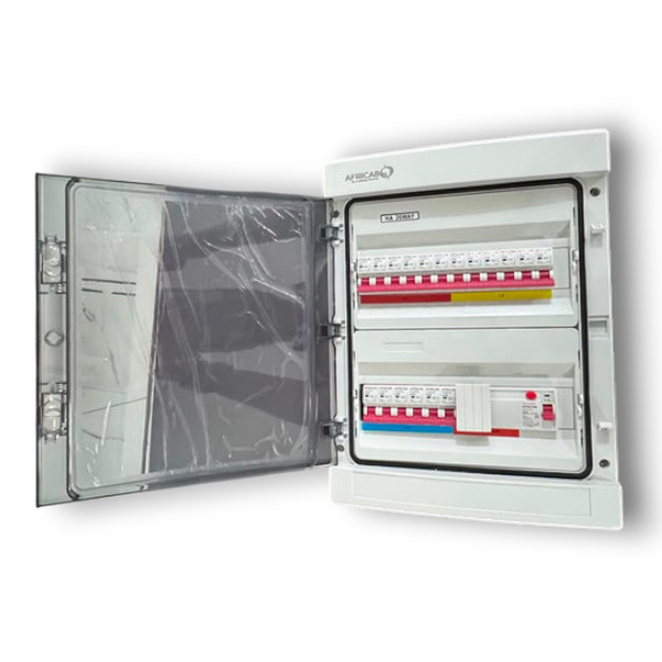 Africab Distribution Boards 6Way Plastic