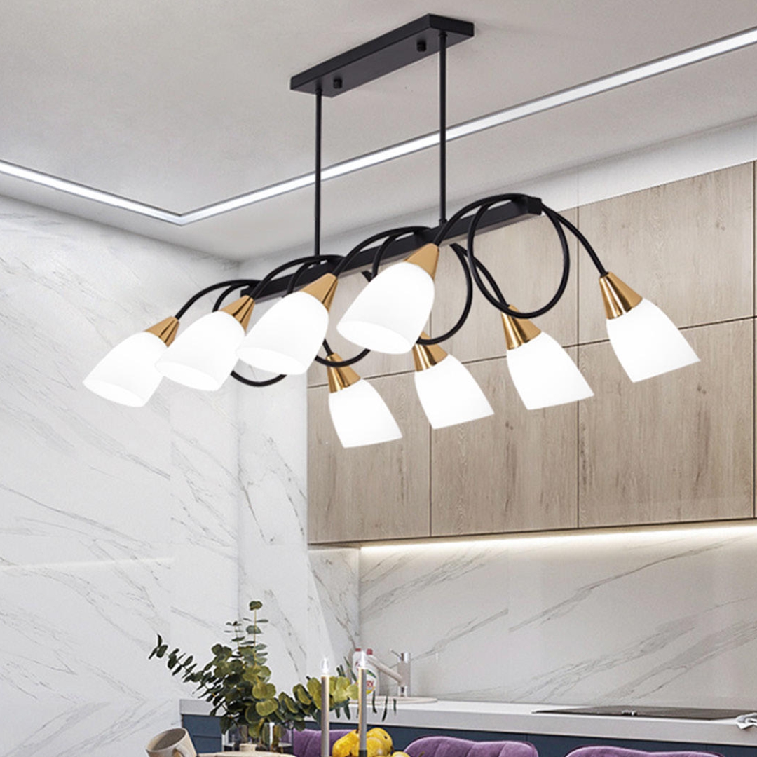 Chandelier E27 8 Holder Black