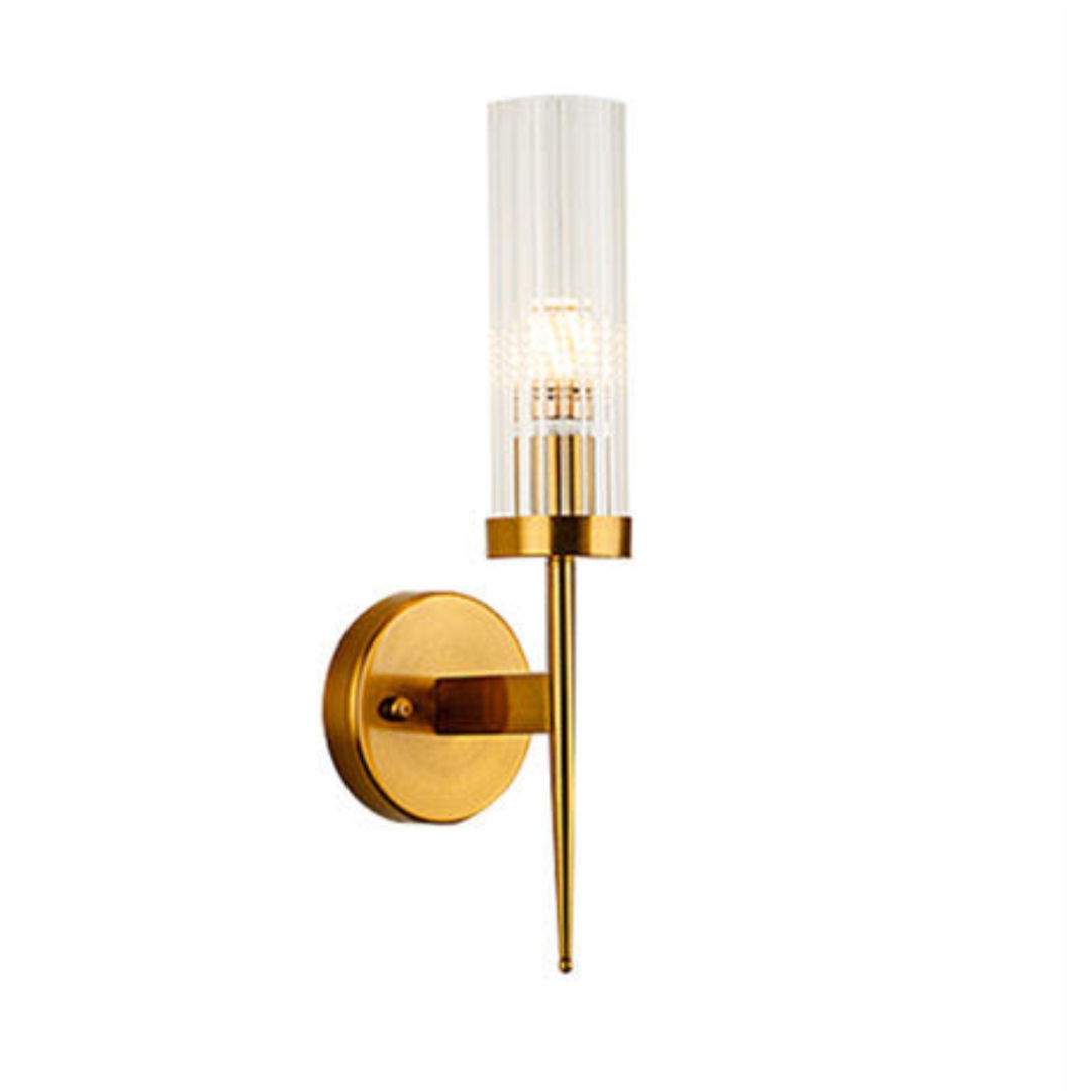 Wall Lamp E27*1 Iron+Glass 10Cm Iron Gold Base